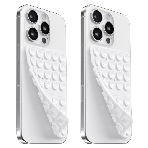 Silikon Handy Saugnapf Halterung Doppelseitig, Freihändig Sticky Silikon Saugnapf Handyhülle für Selfies & Videos, Saugnäpfe Handyhalter für Alle Handy Modelle, Weiß & Weiß Silikon Handy Saugnapf Halterung Doppelseitig, Freihändig Sticky Silikon Saugnapf Handyhülle für Selfies & Videos, Saugnäpfe Handyhalter für Alle Handy Modelle, Weiß & Weiß von Klearlook Maximized Clarity!
