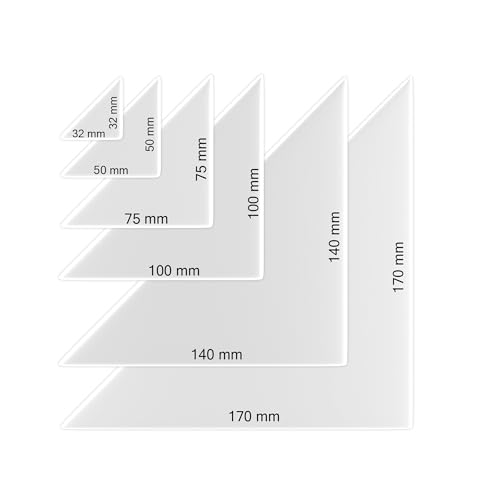 KLEBERINO Dreiecktaschen selbstklebend | Einstecktaschen | Klebeecken transparent | permanent klebend (75mm x 75mm | 100 Stück) von Kleberino