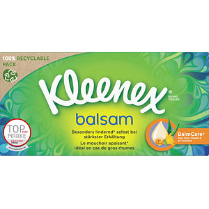 Kleenex® Taschentücherbox balsam, 56 Tücher von Kleenex®