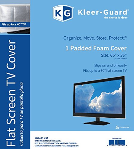 kleer-guard flach Screen TV Cover. 165,1 x 91,4 cm passt für bis zu eine 152,4 cm Flache TV-Bildschirm von Kleer-Guard