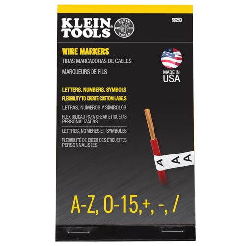 Klein Tools 56253 Drahtmarkierungsbuch, schwarze Buchstaben, Zahlen und Symbole Klein Tools 56253 Drahtmarkierungsbuch, schwarze Buchstaben, Zahlen und Symbole von Klein Tools