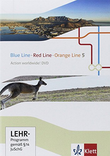 Blue Line - Red Line - Orange Line 5: Action Worldwide! DVD Klasse 9 von Klett Ernst /Schulbuch