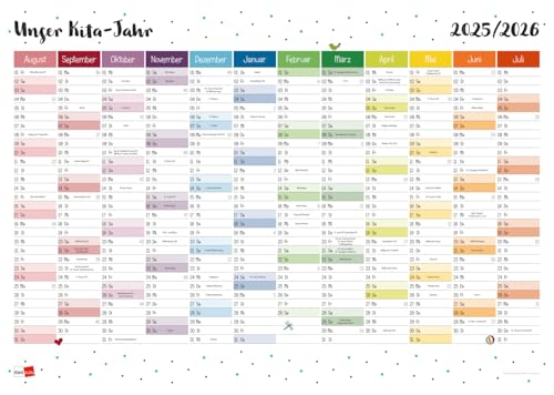 Wandkalender: Unser Kita-Jahr 2025/26 (Klett Kita Arbeitshilfen) von Klett Kita GmbH