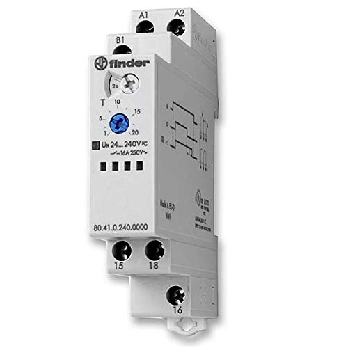 Zeitrelais Finder, Typ 80.41, 24V-240V/AC-DC, 1 Wechslerkontakt von KlingerBorn