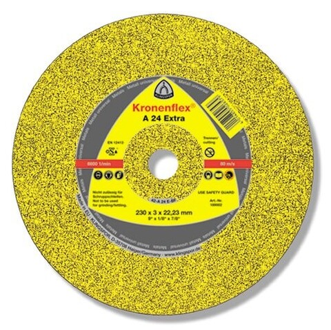 Klingspor A 24 Ex Trennscheibe N, 230 X 3 X 22,23 Mm Gekr?Pft Klingspor A 24 Ex Trennscheibe N, 230 X 3 X 22,23 Mm Gekr?Pft von Klingspor