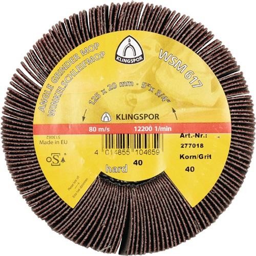 Klingspor Schleifmoprad WSM 617 80 braun Ø125xB20mm M14 277020 Klingspor Schleifmoprad WSM 617 80 braun Ø125xB20mm M14 277020 von Klingspor