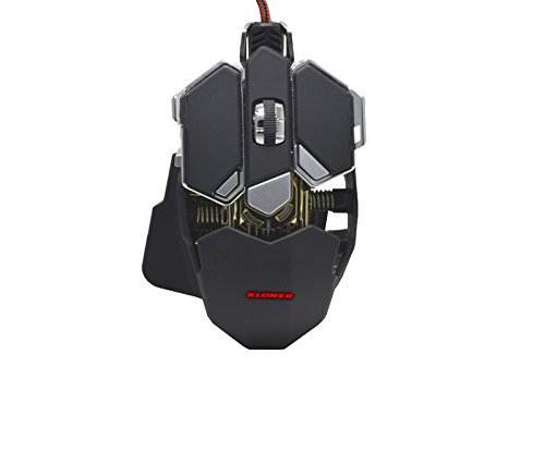 KL TECH KRG2 Optische Gamingmaus, Schwarz von Kloner