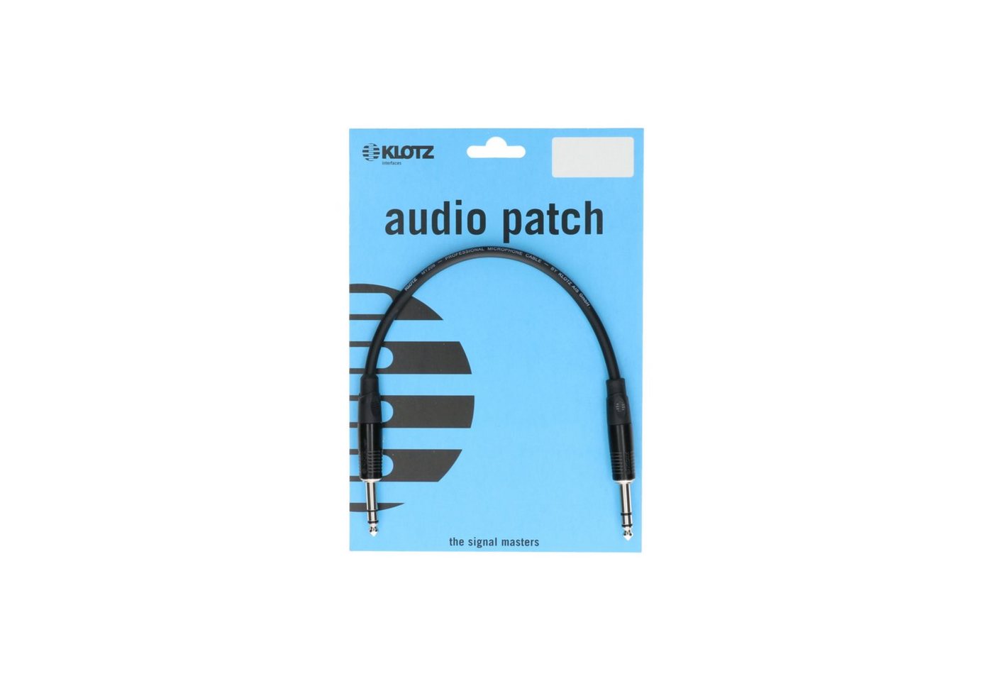 Klotz Cables Audio-Kabel, B4PP1K0060 Patchkabel stereo 0,6 m - Stereo Patchkabel von Klotz Cables