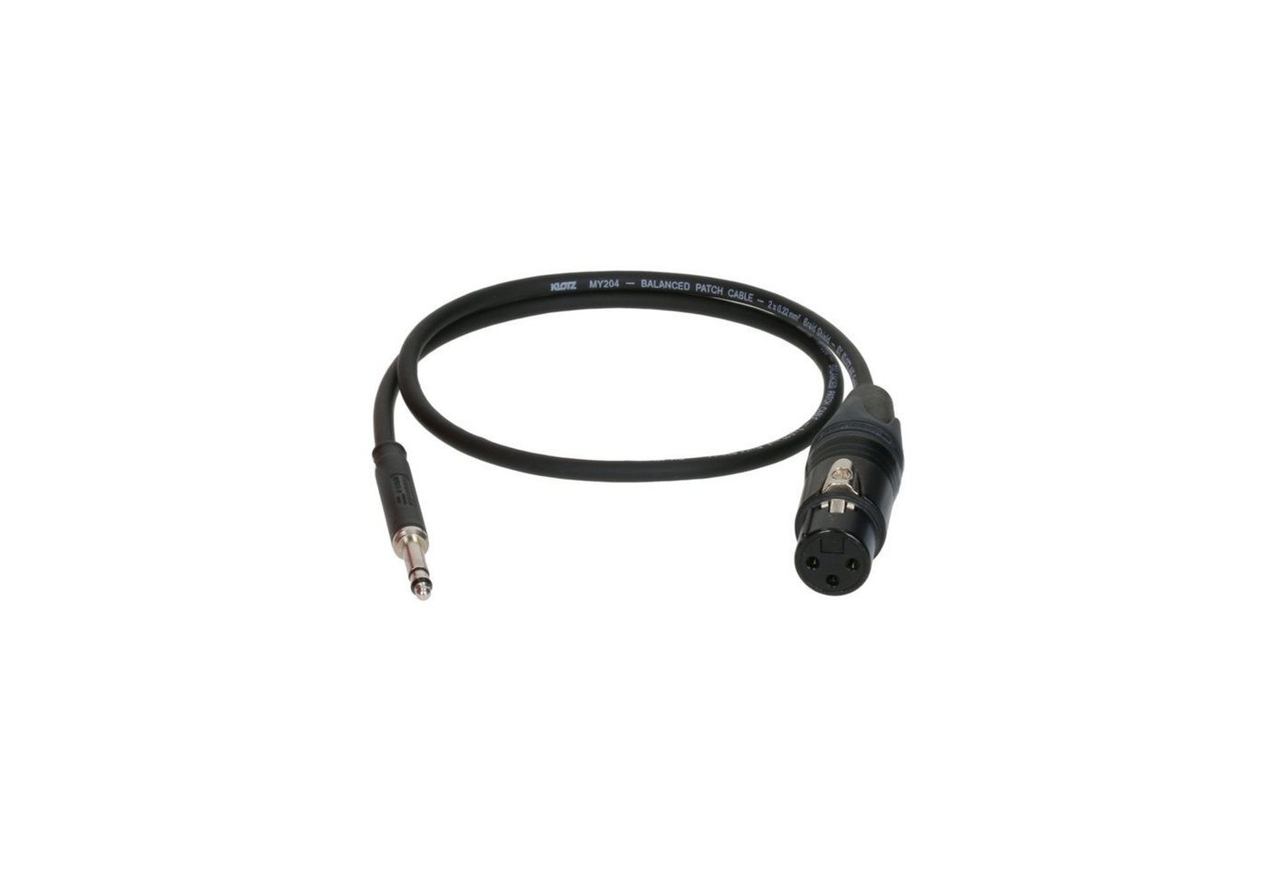 Klotz Cables Audio-Kabel, M4TF1-0030 Patchkabel 0,3 m - Stereo Patchkabel von Klotz Cables