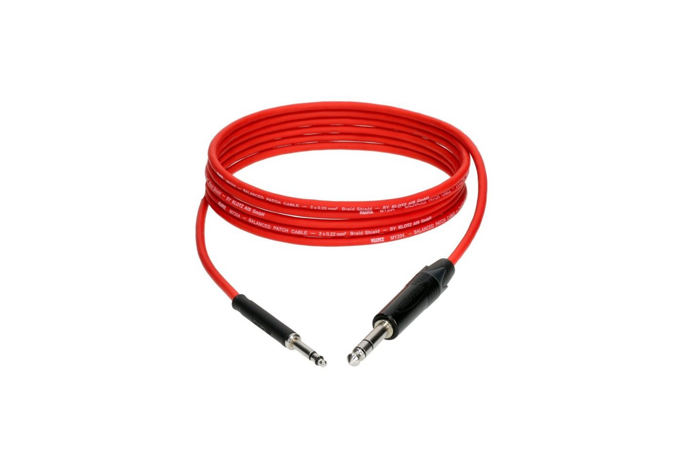 Klotz Cables Audio-Kabel, M4TS3-0500 Patchkabel stereo 5 m - Stereo Patchkabel von Klotz Cables