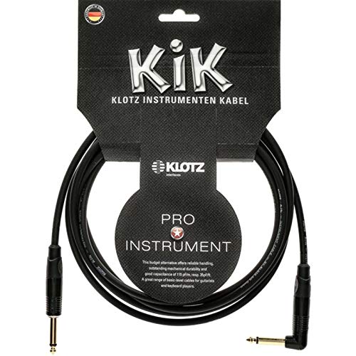 KIKKG pro instrumenten kabel mit metall klinke von KLOTZ (3,0, schwarz) von Klotz