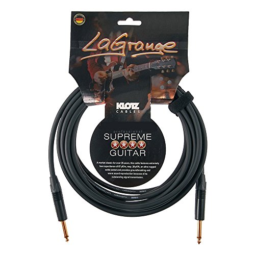 KLOTZ LaGrange - supreme gitarren kabel, mit sehr geringer Kapazität, dreifach geschirmt (3, gerade-gerade, gold kontakt) von Klotz