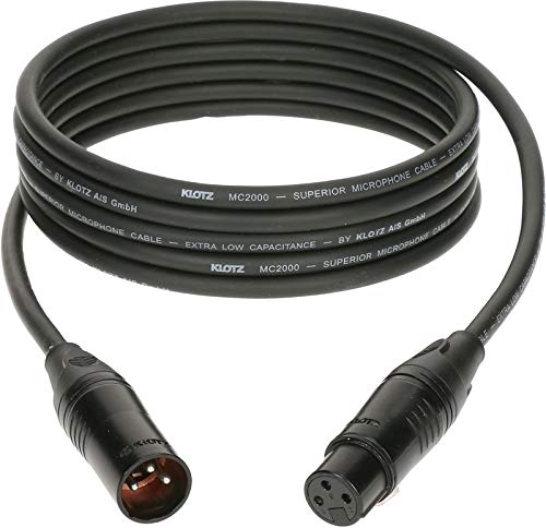 KLOTZ M2 high end Mikrofonkabel, schwarz, XLR female XLR male von KLOTZ (0,6m) von Klotz