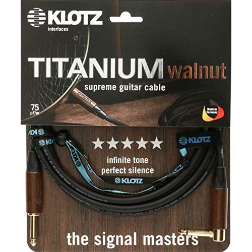 KLOTZ TITANIUM walnut - supreme gitarren kabel mit nussholz tüllen (4,5m) von Klotz