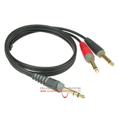 Klotz 1x Klinke stereo - 2x Klinke mono - Insert Kabel, AY1, 1m Klotz 1x Klinke stereo - 2x Klinke mono - Insert Kabel, AY1, 1m von Klotz
