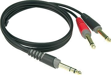 Klotz 1x Klinke stereo - 2x Klinke mono - Insert Kabel, AY1, 2m von Klotz