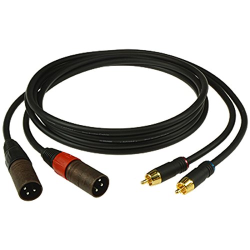 Klotz 2 Cinch Stecker / 2 XLR male 3 m schwarz Klotz 2 Cinch Stecker / 2 XLR male 3 m schwarz von Klotz