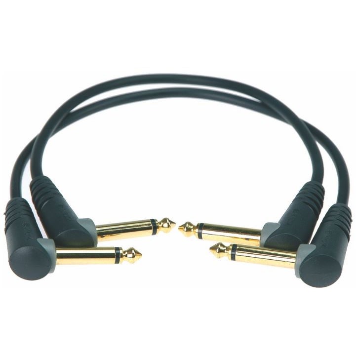 Klotz AU-AJJ0060 Right-Angled Patch Cables, 60cm (Pack of 2) von Klotz