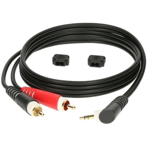 Klotz AY7A0100 2x RCA to Right-Angled Mini-Jack Cable, 1m Klotz AY7A0100 2x RCA to Right-Angled Mini-Jack Cable, 1m von Klotz