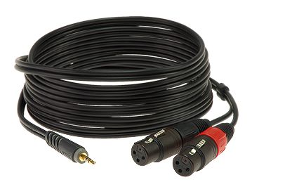 Klotz AY8A0100 1x Mini Klinke 3p. - 2x XLR female, 1m Klotz AY8A0100 1x Mini Klinke 3p. - 2x XLR female, 1m von Klotz