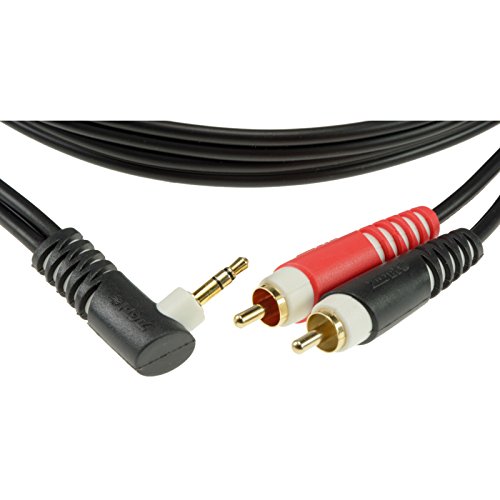 Klotz Klinke Stecker 3,5 stereo (abgewinkelt) / 2 Cinch 3 m Klotz Klinke Stecker 3,5 stereo (abgewinkelt) / 2 Cinch 3 m von Klotz