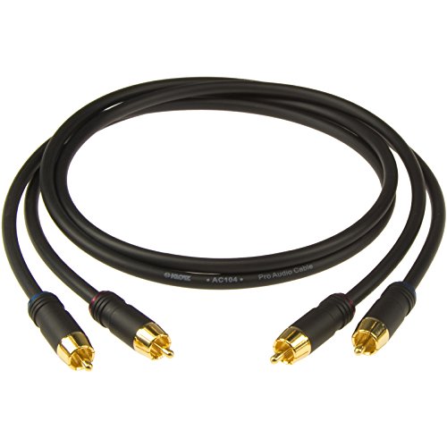 Klotz AL-RR0150 Cinchkabel Superior 1,5 m - Audiokabel - Schwarz - 1,5 m - 2 Stück von Klotz