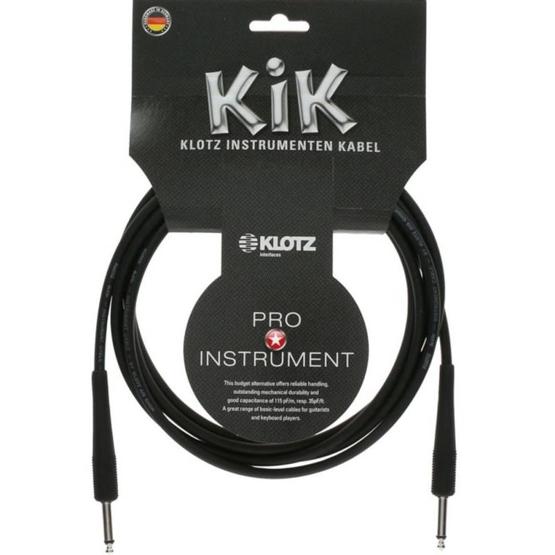 Klotz Gitarren- & Keyboardkabel: Klinke 2p., KIK6,0PPSW, 6m von Klotz