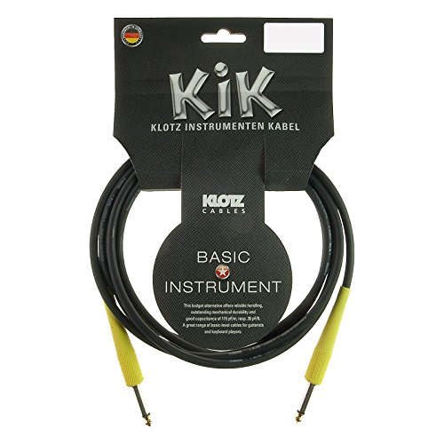 Klotz Instrumentenkabel 3M Black Kik-Coloured Lumi Yellow von Klotz
