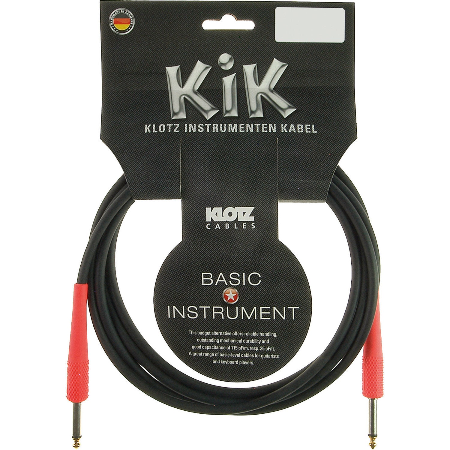 Klotz KIKC6.0PP3 Instrumentenkabel 2p. Klinke <-> 2p. Klinke, 6 m Klotz KIKC6.0PP3 Instrumentenkabel 2p. Klinke <-> 2p. Klinke, 6 m von Klotz