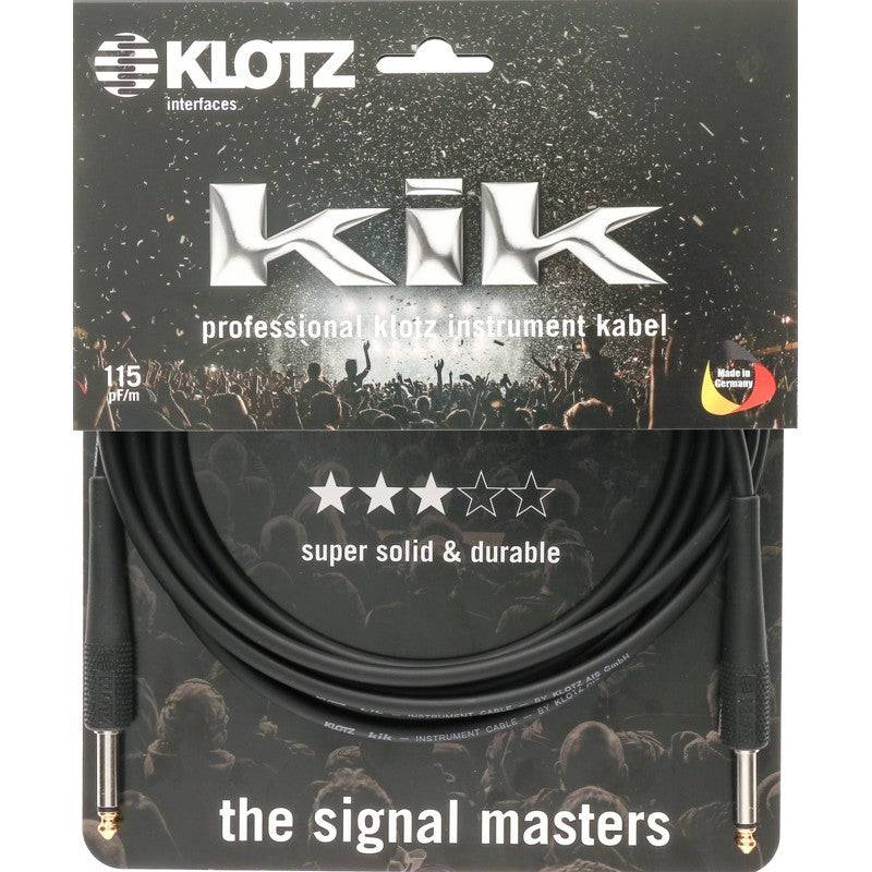 Klotz KIKG3.0PP1 Klinke 2polig - Klinke 2polig, 3 Meter Instrumentenkabel von Klotz