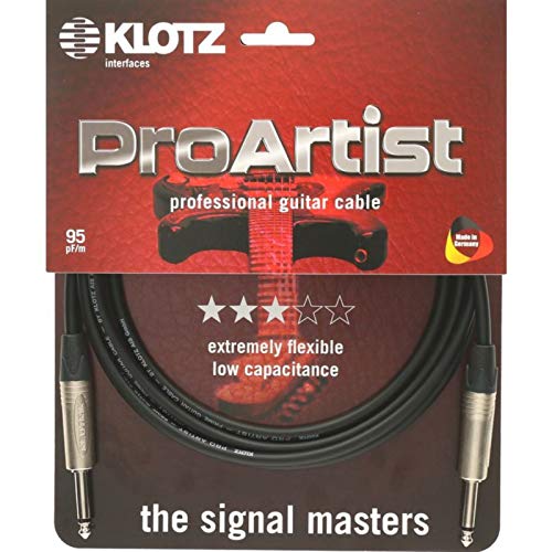Klotz Klotz Pro Artist 9M Neutrik Instrumentenkabel schwarz Klotz Klotz Pro Artist 9M Neutrik Instrumentenkabel schwarz von Klotz