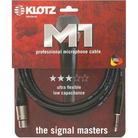 Klotz M1FS1K0750 XLR to Jack Microphone Cable, 7.5m von Klotz