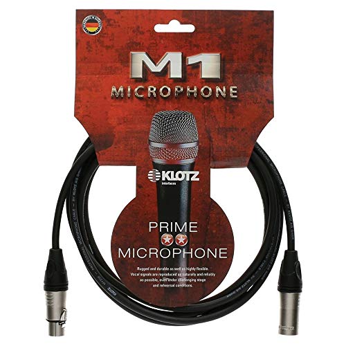 Klotz M1K1FM0500 M1 XLR Mikrofonkabel, Stecker auf Buchse, 4,9 m, 4,9 m von Klotz