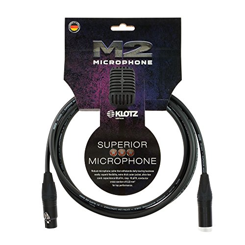 Klotz M2 XLR female / XLR male Neutrik 10 m schwarz von Klotz