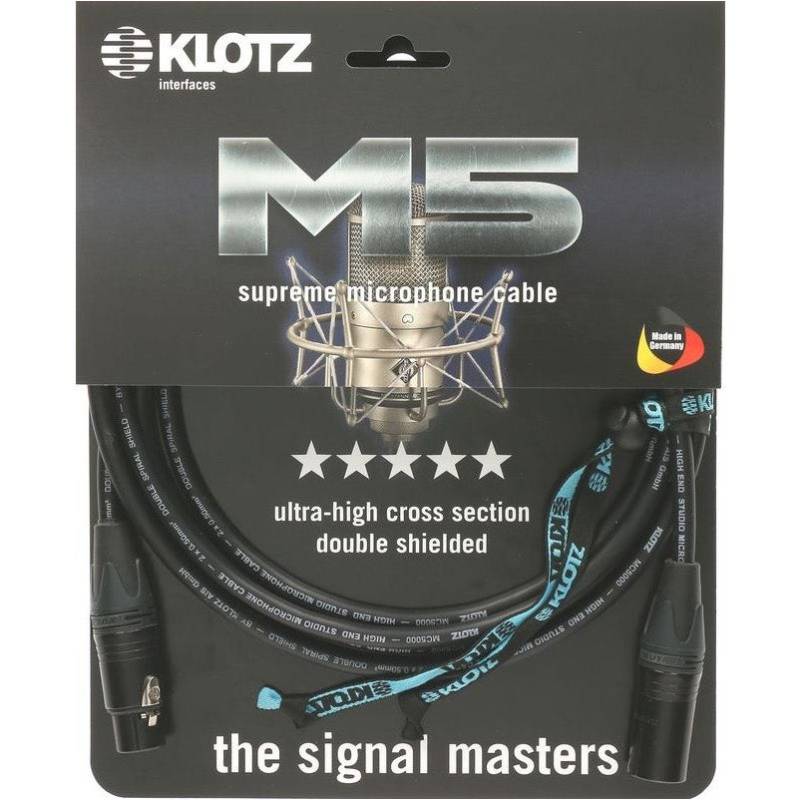 Klotz M5-03 Switchcraft EP XLR-Mikrofonkabel, 3-polig, 3 m von Klotz