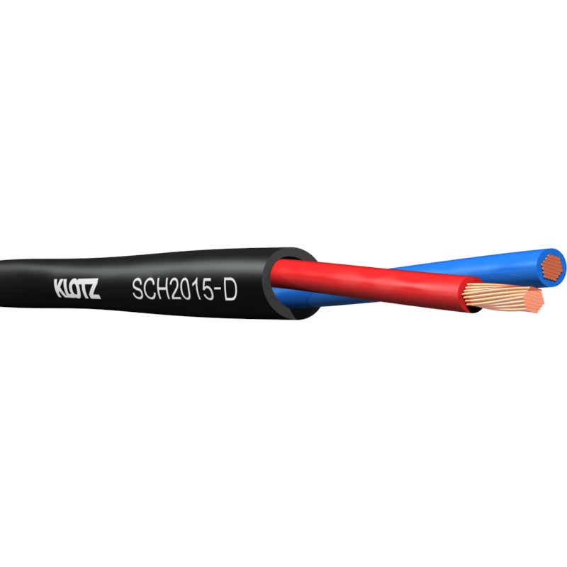Klotz SCH2015-D.200 Twin-Axial Speaker Cable (2 x 1.5mm², 200m Roll) von Klotz