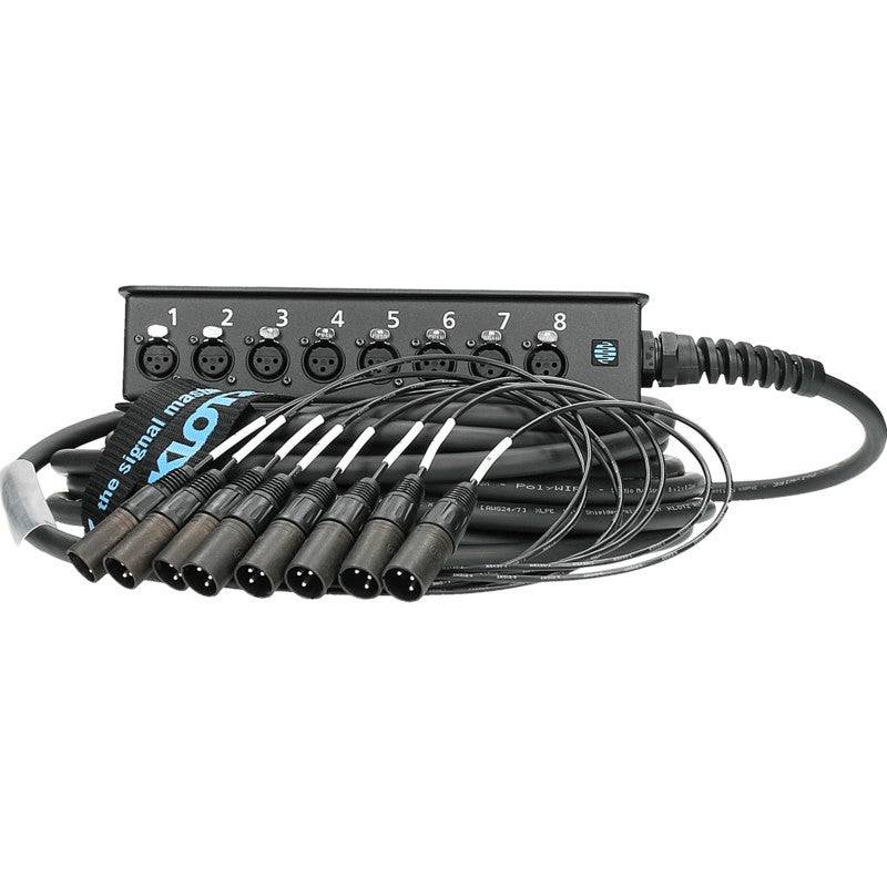 Klotz SLW080XE05 StraightLink 8/0 XLR 8-Channel Stage Snake/Box, 5m von Klotz