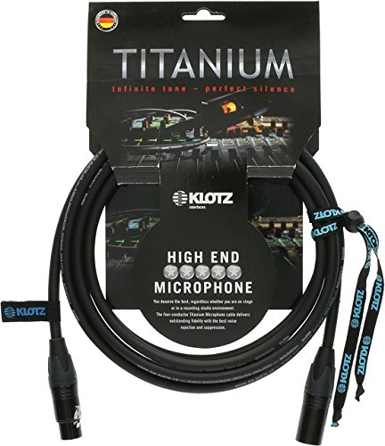 Klotz TI-M0500 Titanium StarQuad Mikrofonkabel, Stecker auf Buchse, 4,9 m von Klotz