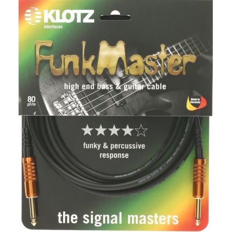 Klotz TM-0900 Funkmaster TM Stevens Straight Jack Cable, 9m Klotz TM-0900 Funkmaster TM Stevens Straight Jack Cable, 9m von Klotz