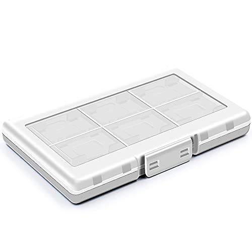 12+2 Slots Protective Case Game Memory Cards Cartridge Holder Storage Box Organizer Portable for Nintendo Switch (Weiß) von KlsyChry