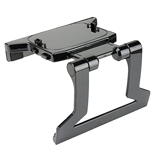 KlsyChry Halterung Halter Schwarz Ständer TV Mount Fernseher Clip für Microsoft Xbox 360 Kinect Sensor Kamera Camera Bar von KlsyChry