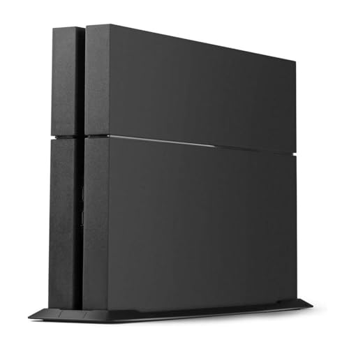 PS4 Vertikaler Standfuß für Playstation 4 mit integrierten Kühlschächten und rutschfesten Füßen, Schwarz (Not for PS4 Slim & PS4 Pro) von KlsyChry