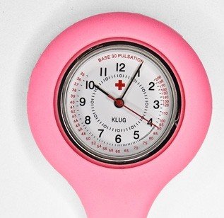Schwesternuhr Pulsuhr pink rubber Schwesternuhr Pulsuhr pink rubber von Klug