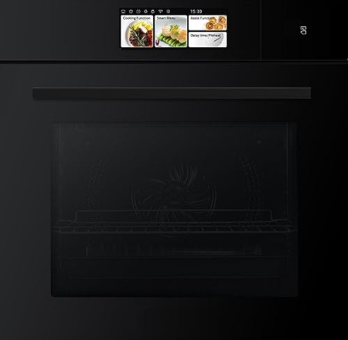 Einbau Dampfbackofen Klugmann Smart-Herd, Farbdisplay, 18 Funktionen, Timer Heissluft Grill TFT Farbdisplay 66 L von Klugmann