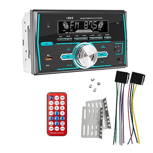 Knadgbft 2Din Autoradio Stereo Player Digital Bluetooth MP3 Player FM Audio 12V Stereo Musik USB/SD EQ Buntes Ladegerät Langlebig von Knadgbft