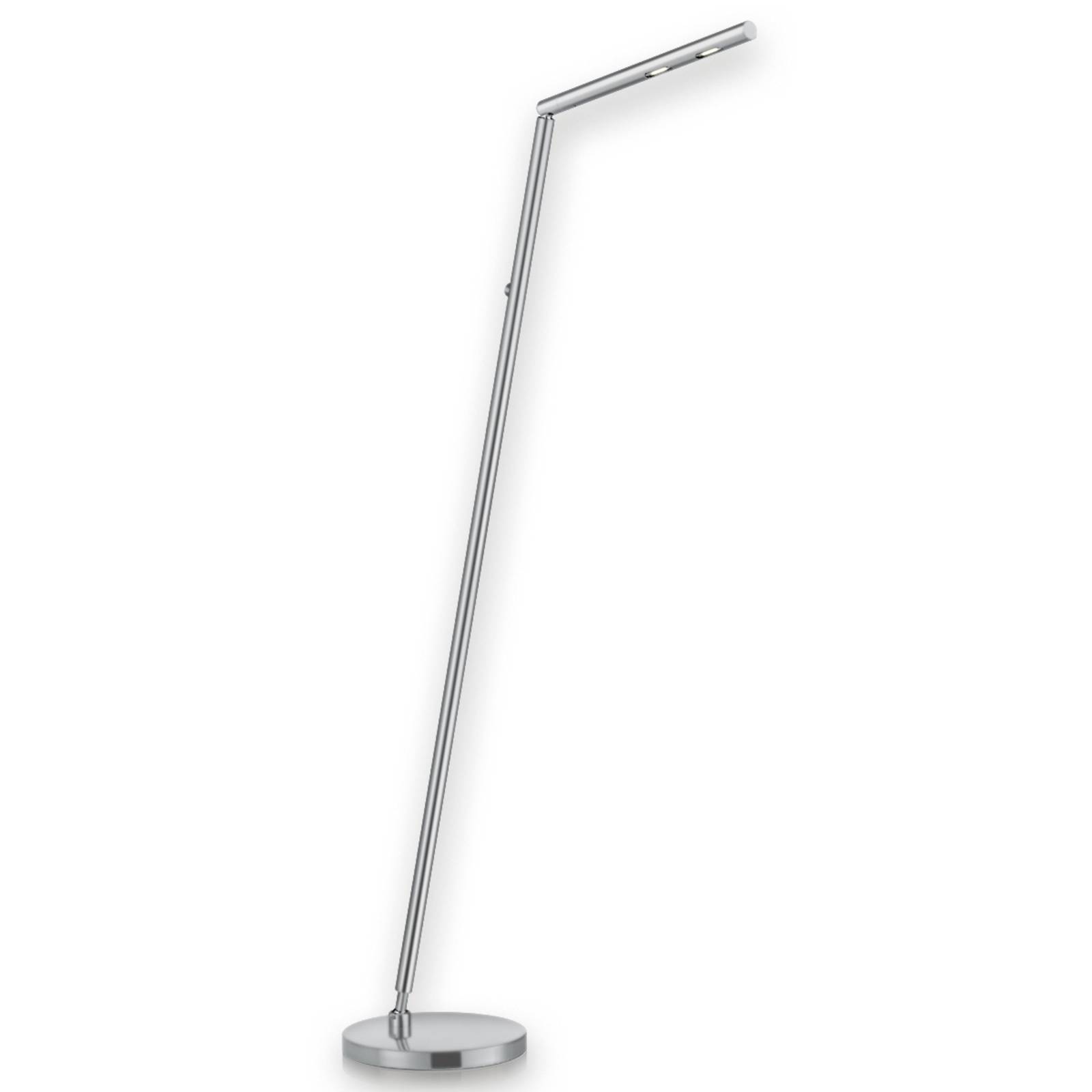 Calima - LED-Stehleuchte in Stabform, nickel matt Calima - LED-Stehleuchte in Stabform, nickel matt von Knapstein