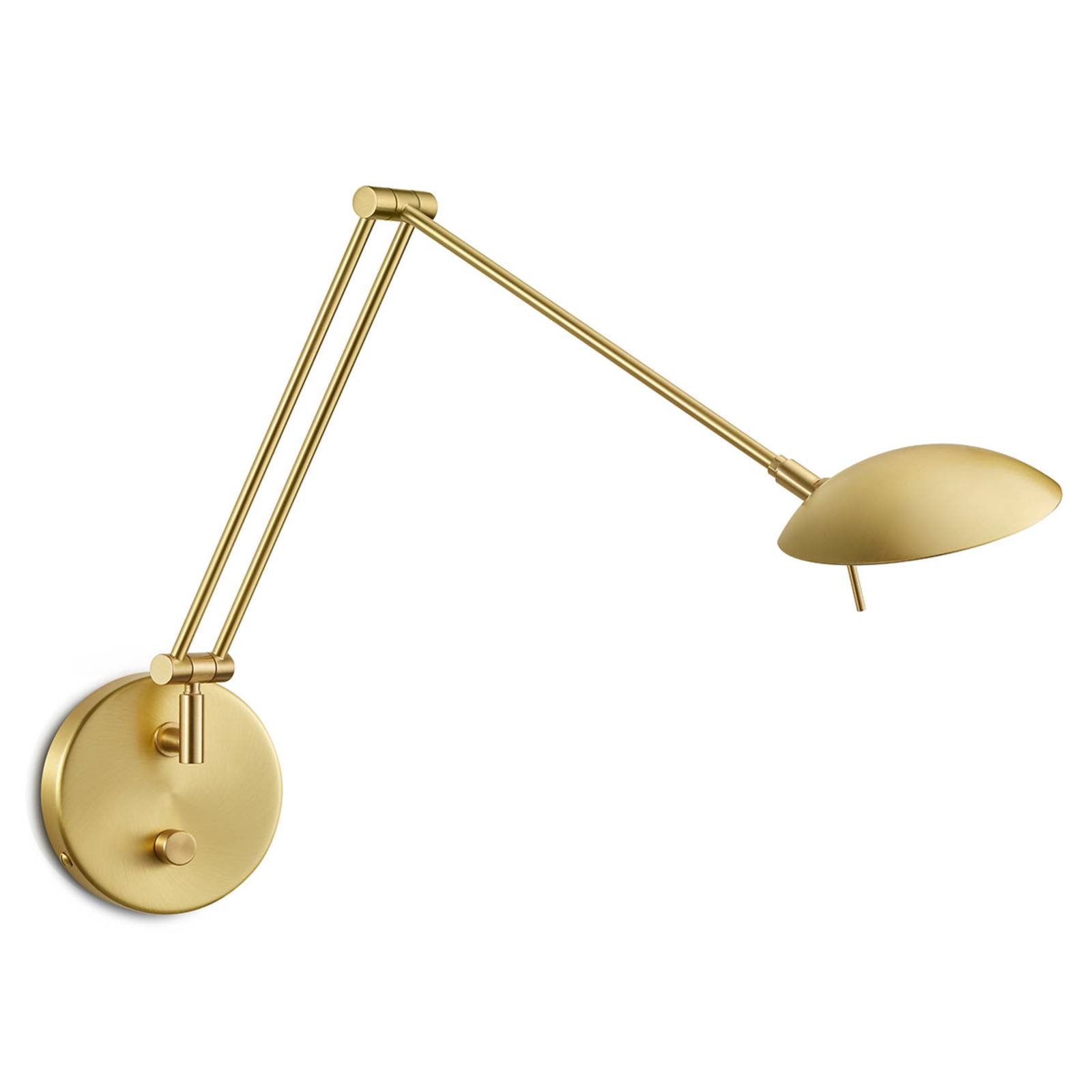 Dimmbare LED-Wandlampe Ninja in mattem Messing Dimmbare LED-Wandlampe Ninja in mattem Messing von Knapstein