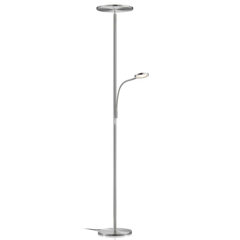 Dimmbarer LED-Deckenfluter Hades mit LED-Lesearm von Knapstein