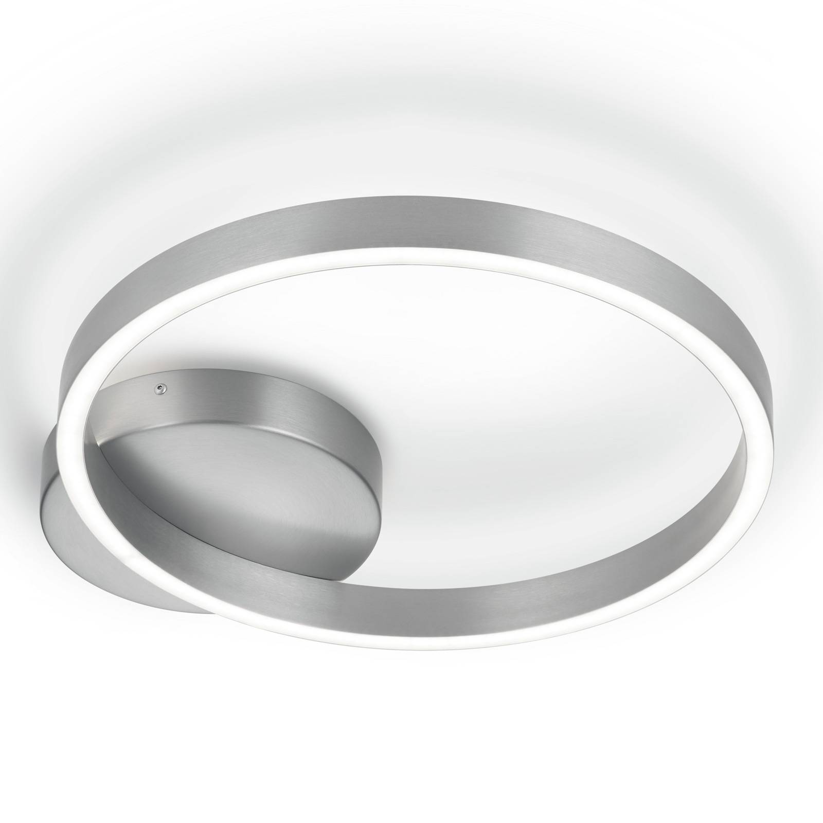 LED-Deckenleuchte Anel-40, nickel matt, direkt/indirekt LED-Deckenleuchte Anel-40, nickel matt, direkt/indirekt von Knapstein