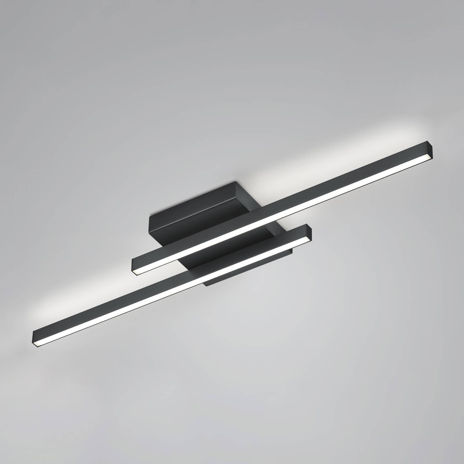 LED-Deckenleuchte Nuri up/down 2-flammig schwarz LED-Deckenleuchte Nuri up/down 2-flammig schwarz von Knapstein